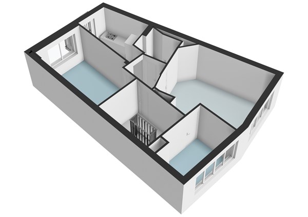 Floor plan - Overamstelstraat 32-3, 1091 TP Amsterdam 